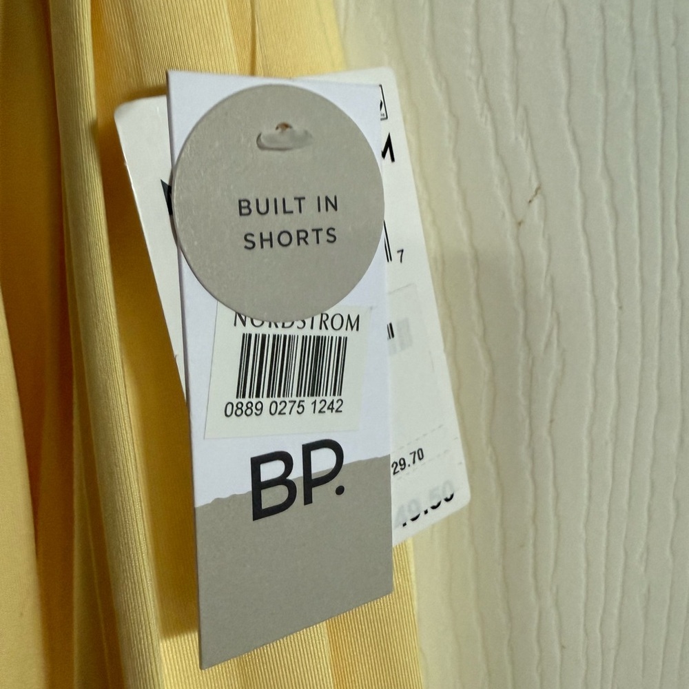 Nordstrom bp yellow Pleated Skort M - Picture 3 of 6